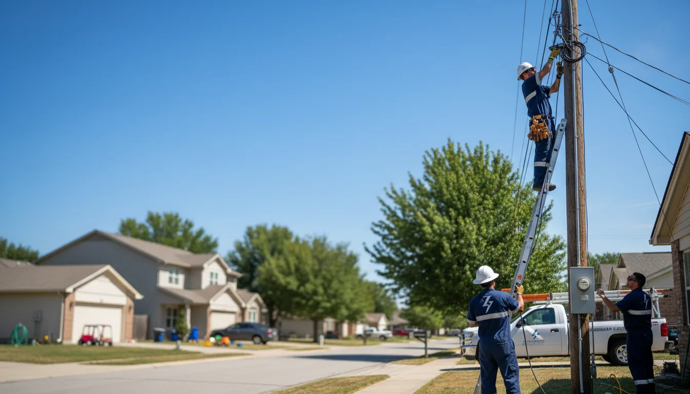 Residential electrician providing installation services in Northbridge, MA